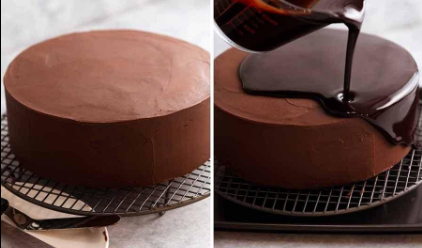 Gâteau à la ganache au chocolat pour Maman, aux framboises
